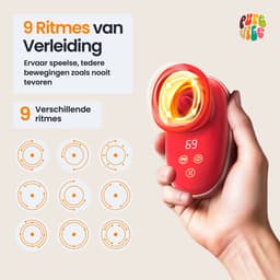 PureVibe® Evoque 3-in-1 Likkende Luchtdruk Vibrator voor Clitoris - Sex Toys voor Vrouwen - Vibrators voor vrouwen - Sekspeeltjes - Cadeau voor Koppels | Deep Red — thumbnail 4