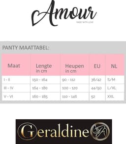 Panty open kruis - Naadpanty - 30 Denier - Kleur: Suntan - Maat: S/M - Model: Diva - Merk: Amour — thumbnail 8