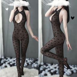 Nieuwe design Sexy open Bodystocking, Erotische Body Panty, Sexy Catsuit met Open Kruisje.Ook voor Cadeau. — thumbnail 2