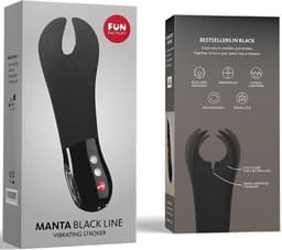 Fun Factory Manta Masturbator Black Line - Zwart — thumbnail 5
