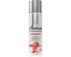 System JO - Aromatix Scented Massage Oil Aardbei -120 ml
