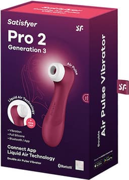 Satisfyer Pro 2 Generation 3 Voordeelpakket - Luchtdruk Vibrator met App - Liquid Air Technologie - incl. Glijmiddel & Toy Cleaner — thumbnail 4