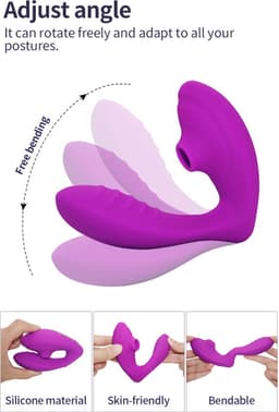 Doggystyle - 2 in 1 - clitoris stimulator en vibrator in 1 - Geleverd in luxe love box cadeauverpakking. — thumbnail 3