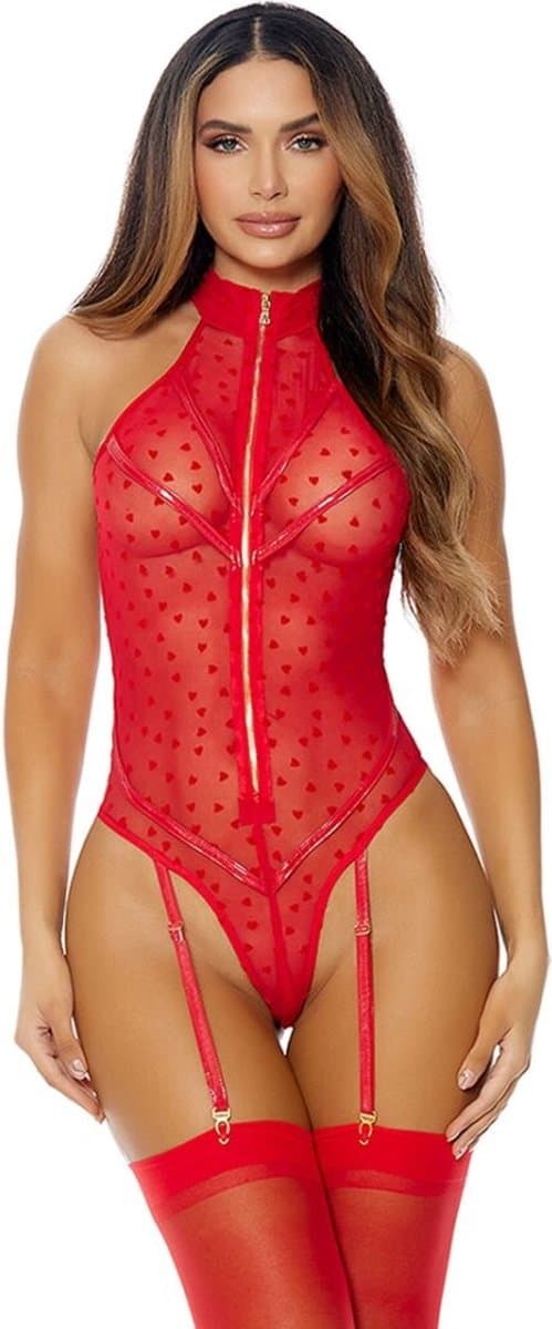 Forplay Eat Your Heart Out - Teddy red XL — afbeelding 1