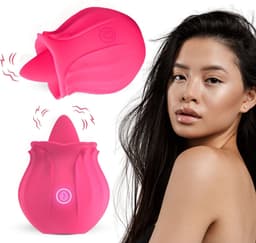 Siliconen tong vibrator- vibrator voor vrouwen - likkende- beffen g spot- clitoris stimulator- 10 vibratie lik standen- met oplaadbare usb kabel- seks speeltje, sex toys- erotiek voor mannen en vrouwen.' — thumbnail 3