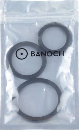 Banoch | Cockring trio - classic set | zwart siliconen | Ø 30/40/50 mm | penisring — thumbnail 7