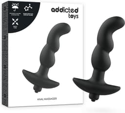 ADDICTED TOYS | Addicted Toys Anal Massager With Vibration Black | Prostate Massager | Anal Vibrator | Vibrator | Sex Toy for Man | Sex Toy for Couple — thumbnail 1