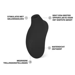 LELO SONA 2 – Sonische Clitorisstimulator – Sonische Golven – Waterdicht – Zwart — thumbnail 4