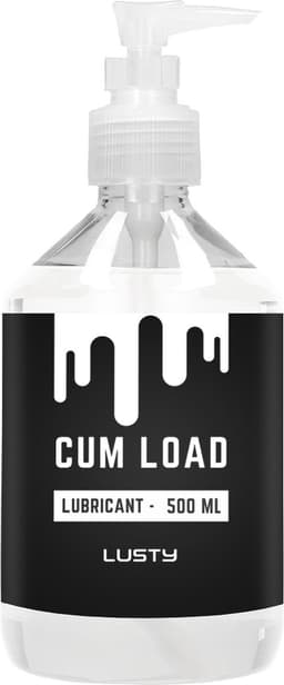 Lusty Cum Load Sperma Glijmiddel - 500 ml - Nieuwe Formule - Hybride Glijmiddel - Op Water- en Siliconenbasis — thumbnail 4