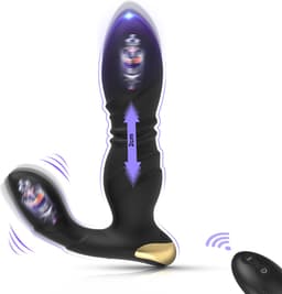 IntiMate® VibeThrust - Luxe Stotende Vibrator met 9 Tril- en Stootstanden - Vibrator met Afstandsbediening - 2-in-1 Afstandsbediening voor Handsfree Genot - Seks Toy voor Mannen en Vrouwen — thumbnail 1