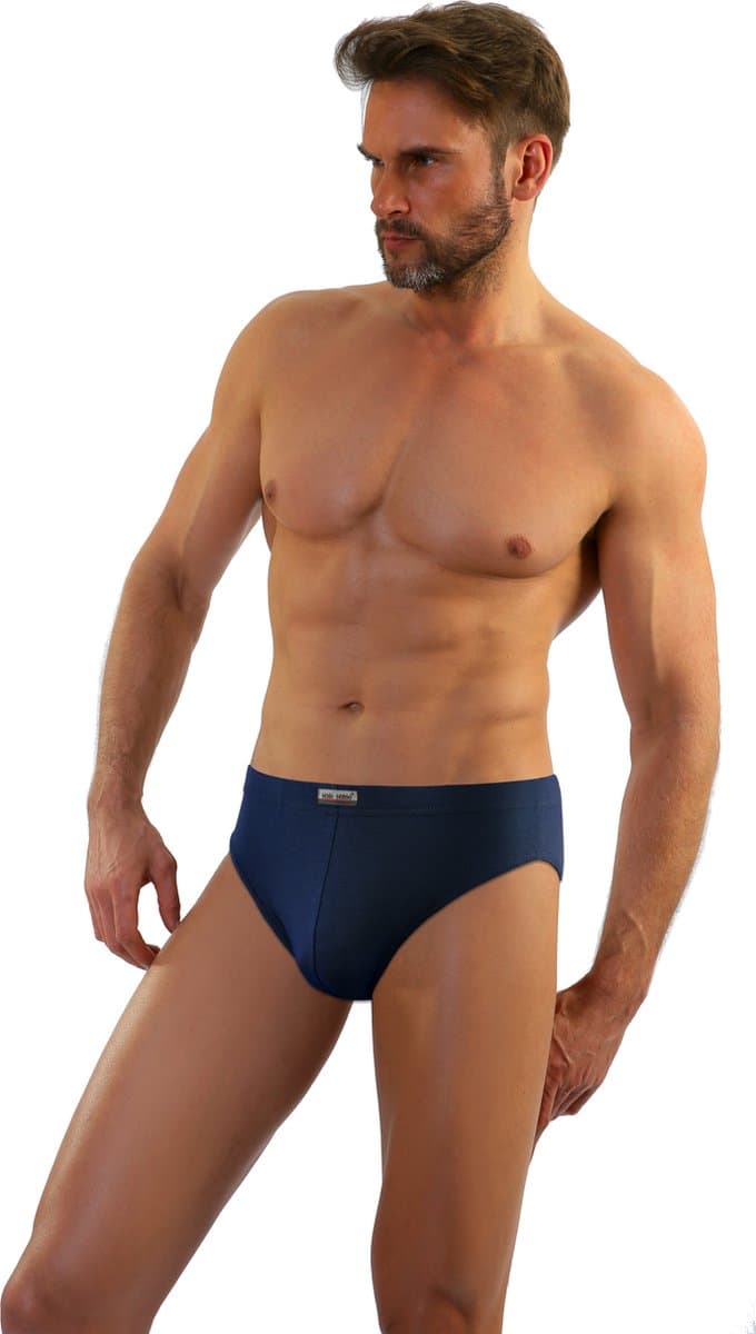 Sesto senso- Leopard- slipje - katoen- marineblauw L — afbeelding 1