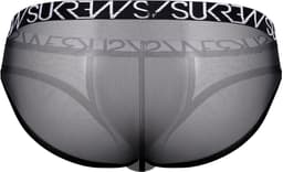 SUKREW Sheer Low-rise Brief Underground Black - MAAT S - Erotisch Heren Ondergoed - Slip voor Man - Sexy mannen Slip — thumbnail 2