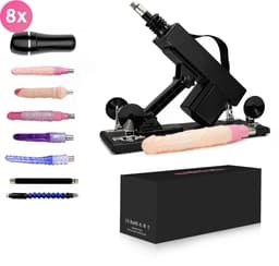 Compleet Khalifa Sex Machine Pakket met 8 Opzetstukken – Inclusief Dildo’s en Pocket Pussy – Seksmachine voor Mannen en Vrouwen – Neukmachine – Fuck machine – Discreet Verzonden — thumbnail 1