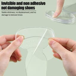8 Pack hoge hak siliconen inzetstukken - gel schoen inserts voeringen pads - zachte siliconen hoge hak schoenen pads voor te grote damesschoenen en hoge hakken Flats — thumbnail 3
