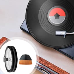 Vinyl Reinigingshulp - Platen Cleaner - Platen Onderhoud - Waterdicht Ontwerp - Voor 7-12 Inch - Zwart — thumbnail 2