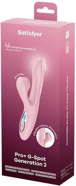Satisfyer Pro+ G-Spot Generation 2 | rabbitvibrator met luchtdruk & vibratie | lcd-display | G-spot & clitoris | waterdicht IPX7 | USB-C — thumbnail 2