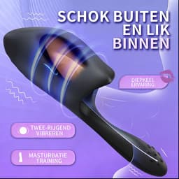 Mannen masturbator - Scrotum en testikel vibratie - Tong — thumbnail 3