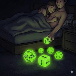 Intiem Cadeau - Glow in the Dark Erotische Dobbelstenen - koppelspel - koppelstenen - koppel spellen — thumbnail 4