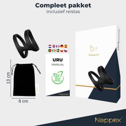 Cockring Siliconen - Nappex™ Uru Penisring voor een Hardere Erectie [Discreet Verzonden] - Rekbare Ballstretcher - Sex Toys voor Mannen en Koppels - Kamasutra - BDSM - Seksspeeltjes Zelf Aftrekken - Erotiek — thumbnail 11