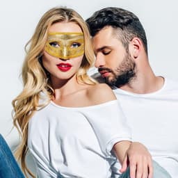 Masquerade Masks - 2pcs Lace Venetian Party Eye Mask - Halloween Costume Mask - Classic Mardi Gras Mask voor Stellen - Vrouwen en Mannen — thumbnail 5