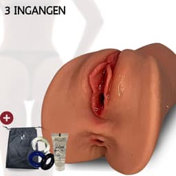 Pillow Pleasure® Sophie - 3-in-1 Pocket Pussy Basisbundel - Realistische Masturbator met Vagina, Mond & Anus - Inclusief Glijmiddel & Accessoires - Sexpop - Sekspop - Sex doll - Sexpop voor mannen - Sekspop voor man - sex toys hommes — thumbnail 1