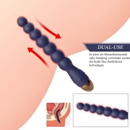 Daity Vibrator met 7 balletjes, anaalplug met 10 vibratiestanden, prostaatstimulerend speeltje, erotisch seksspeeltje voor stellen, extreme seks — thumbnail 2