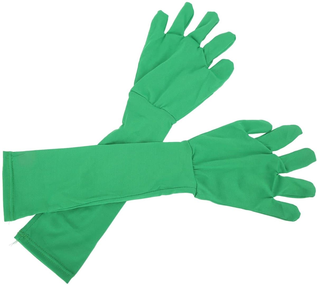 Chromakey Handschoenen GreenGloves voor Green Screen Fotografie Foto Video - Elleboog Lange Satijnen Handschoenen - Vrouwen - Party Kostuum - Kopen . — afbeelding 1