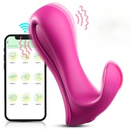 Onzichtbaar vibrerend ei voor vrouwen, op afstand bedienbaar via een app, draagbaar, clitorale en anale stimulatie, seksspeeltje voor volwassenen. — thumbnail 1