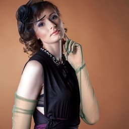 Vrouwen Lange Handschoenen Elleboog Lengte Tule Mesh Halloween Cosplay Opera Bruiloft (Groen) — thumbnail 4