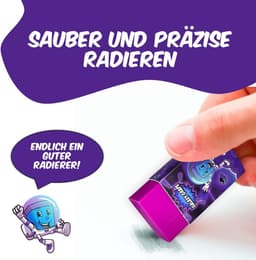 Kids Eraser Grape Scented Eraser Small Funny Soft Erasers for School Office Eraser Set for Kids Boys Girls Gift Kids Birthday Gifts — thumbnail 4