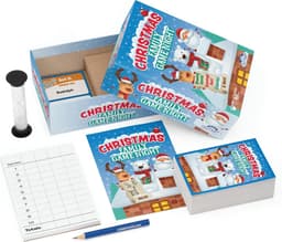 Familie Spelavond - Partyspel Vakantie - Gezinsactiviteit Kerst - Zes Spelcategorieën - 11 cm x 16 cm - Rood Groen Blauw — thumbnail 2