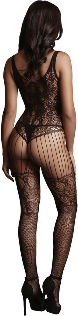 Shots - Le Désir Bodystocking met Kant en Visnet - Plus Size black OSX — thumbnail 10