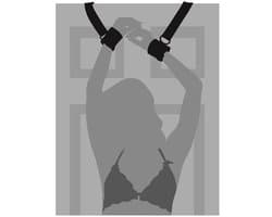 Power Escorts Deur Bondage Handboeien Set – br-N10447