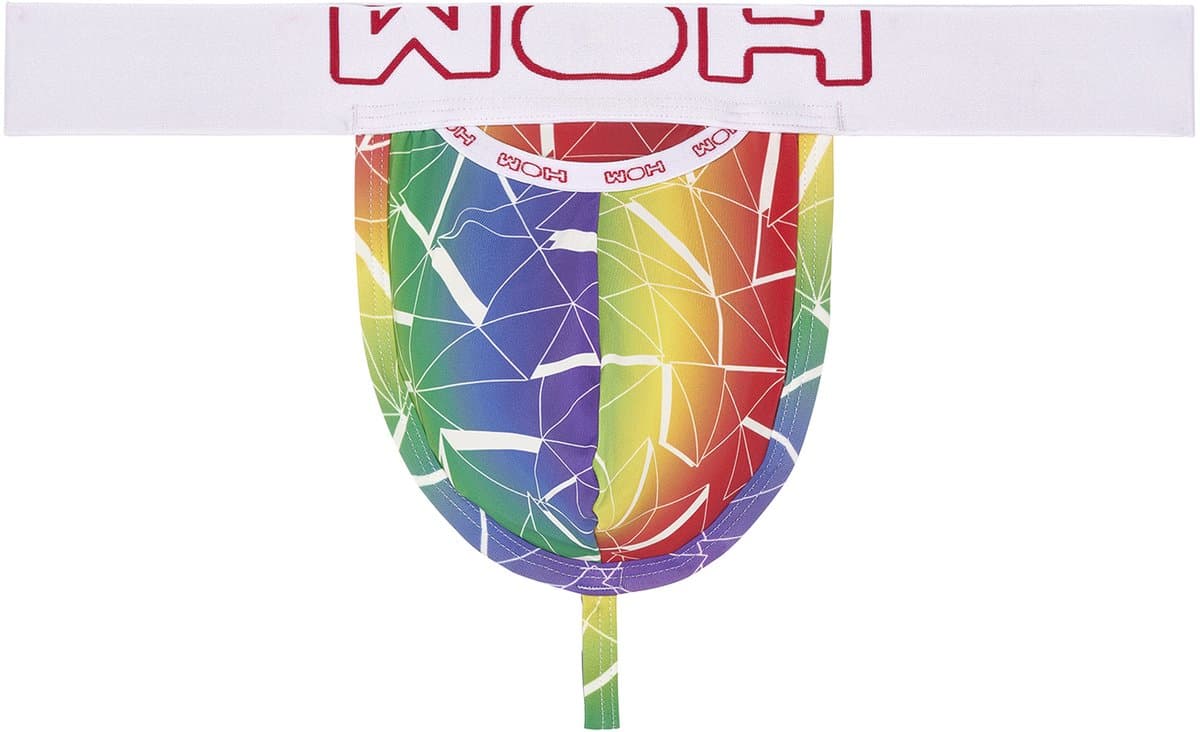 WOH heren microfiber G-string rainbow multi — afbeelding 1