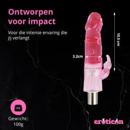 Eroticon Dildo - Kort en Dik - 10.5CM inbreng - Voor Eroticon Neukmachine - Opzetstuk - Accessoire - 3XLR opzetstuk — thumbnail 2