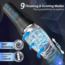 Masturbator 360 Rotation THURSTING Vibration voor mannen- Masturbator – Pocket Pussy – Seks Toys voor mannen - sex speeltje - sex toys voor koppels - sex toys voor mannen zelf aftrekken — thumbnail 3