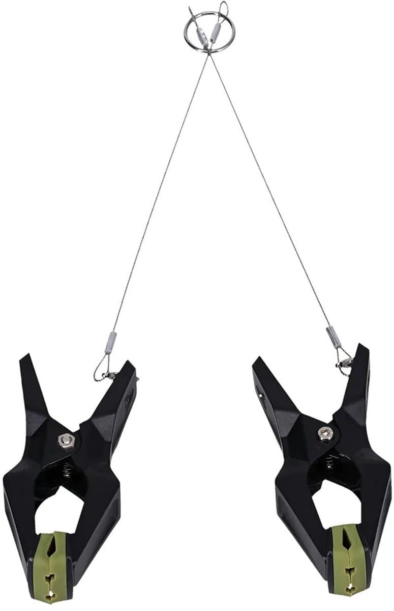 Doc Johnson Hardwire Hangers -/ tepelklem - Zwart — afbeelding 1
