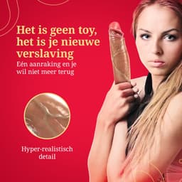Superwomen - Realistische Dildo met Zuignap - 21 cm - Sex Toys voor Vrouwen en Mannen - Zacht - Luxe Dildo — thumbnail 8