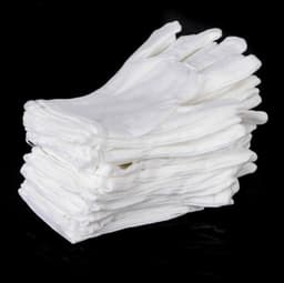 Katoenen handschoenen wit L 4stuks – 2paar Beschermende Handschoenen - Medium - Gezondheidszorg - Ziekenhuis - Beauty Center, Kapper en Salon Spa Tattoo – Jewelry - eczeem / allergie / handcreme - juweliers / munt handschoen — thumbnail 17