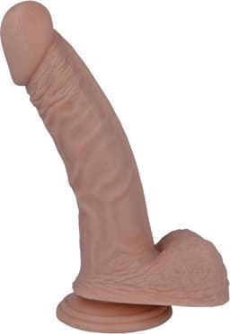 Mr. Intense - dildo - dildo vibrator - dildo vrouwen - dildo mannen - dildo anaal - dildo xxl  - beige - flexibel - 20,8cm Ø 3,8cm / sex / erotiek toys — thumbnail 1