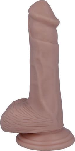 Mr. Intense - dildo - dildo vibrator - dildo vrouwen - dildo mannen - dildo anaal - dildo xxl  - beige - flexibel - 16,5cm Ø 3,5cm / sex / erotiek toys — thumbnail 10