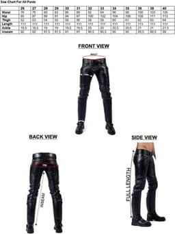 Mister B Leather FXXXer Jeans All Black 31 — thumbnail 4