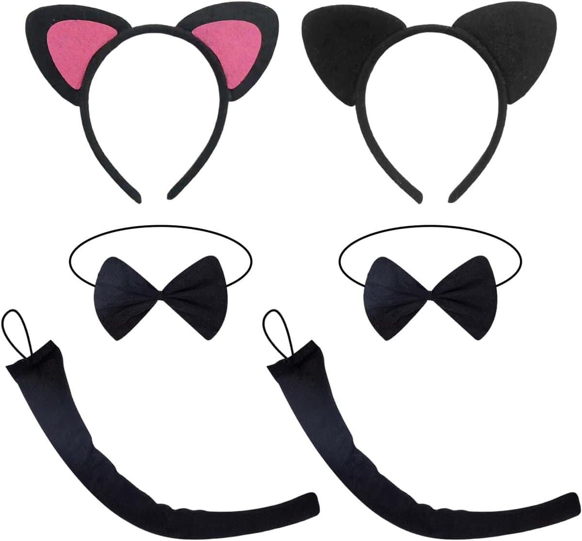 2 Sets Van Kat Accessoire Sets, Leuke En Zachte Vormen, Rollenspel Accessoires Voor Kinderen, Accessoires Voor Verken Voor Kerstfeesten. — afbeelding 1