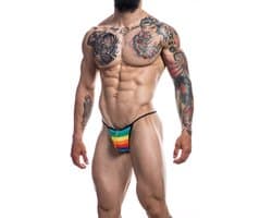Cut4Men - Sexy Herenstring - Rainbow XL