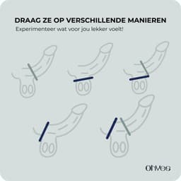 Cockring Set 7-delig Siliconen - OHYES Halo - Penisring Set voor Mannen - 6 Cockringen en Ballstretcher — thumbnail 2