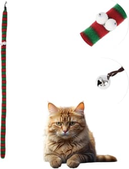 Toverstaf voor katten, vervanging, navulaccessoires voor kattenstok, rood en groen — thumbnail 1