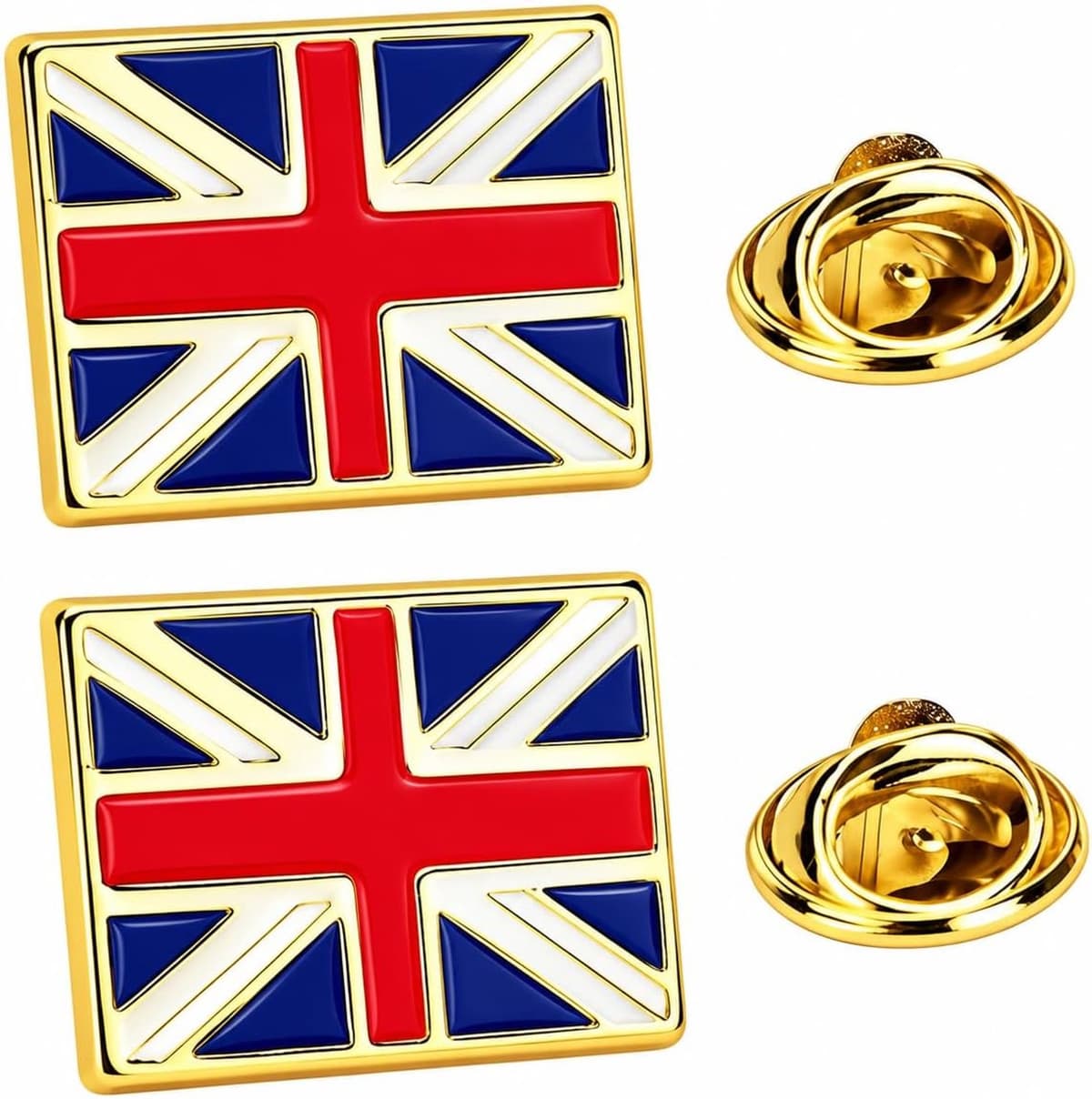 2 stuksspeldjes,vlag emaille broche — afbeelding 1