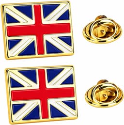 2 stuksspeldjes,vlag emaille broche — thumbnail 1