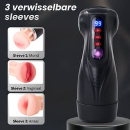 Séduire® Amélie Automatische Masturbator voor Man - Pocket Pussy - Mastrubator voor mannen - 9 Zuig- & 9 Vibratiestanden - App Bediening - Mond, Vagina & Anus - Stroker - Kunstvagina - Blowjob Simulator - Sex Toys voor Mannen - Seksspeeltje — thumbnail 2