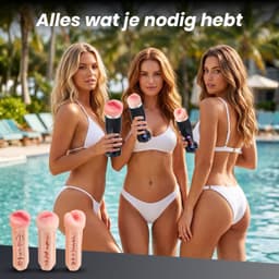 Séduire® Amélie Automatische Masturbator voor Man - Pocket Pussy - Mastrubator voor mannen - 9 Zuig- & 9 Vibratiestanden - App Bediening - Mond, Vagina & Anus - Stroker - Kunstvagina - Blowjob Simulator - Sex Toys voor Mannen - Seksspeeltje — thumbnail 4